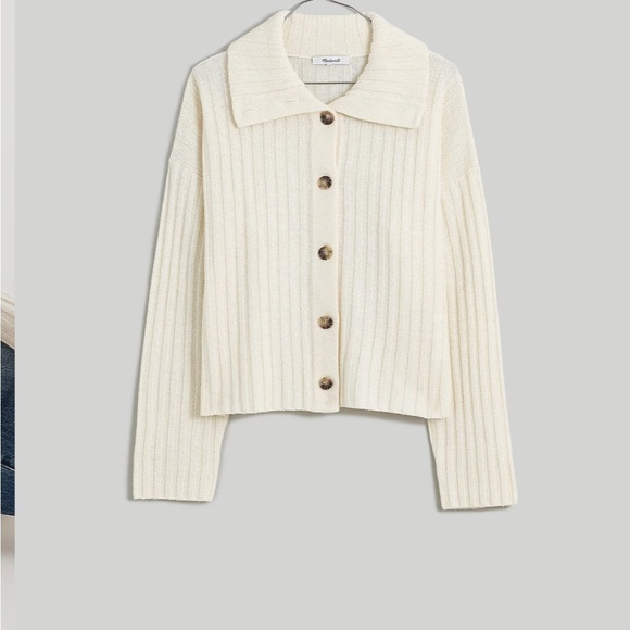 Madewell Oversize-Collar Cardigan Sweater - Picture 6 of 9